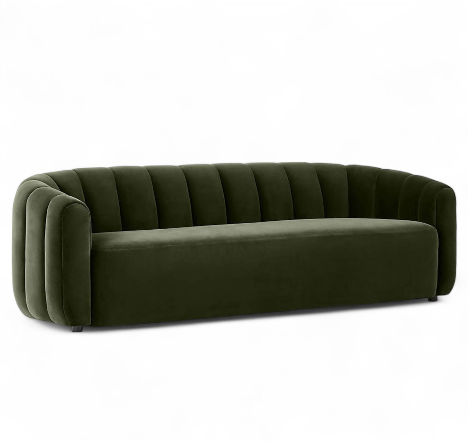 Fitz Green Velvet Loveseat