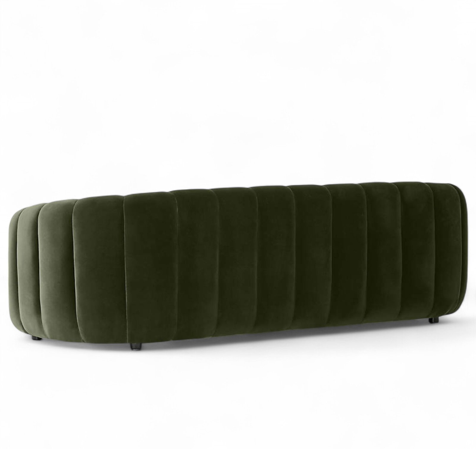 Fitz Green Velvet Loveseat - Image 2