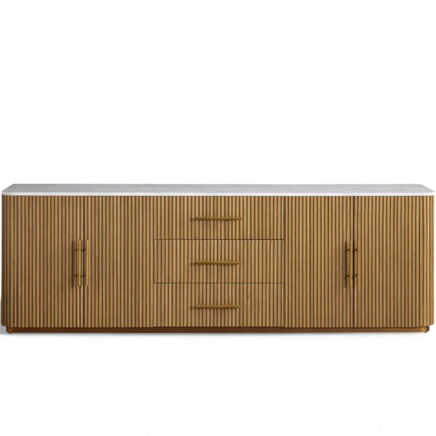 Finnley Fluted Sideboard with Drawers