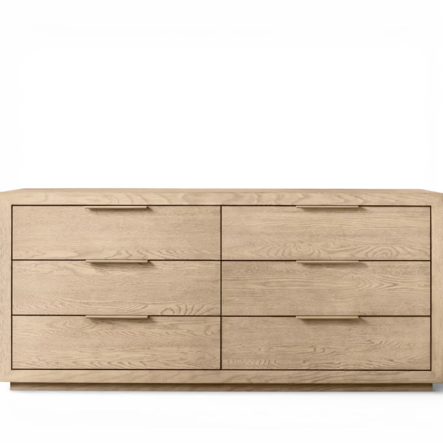 oak dresser with six drawers
