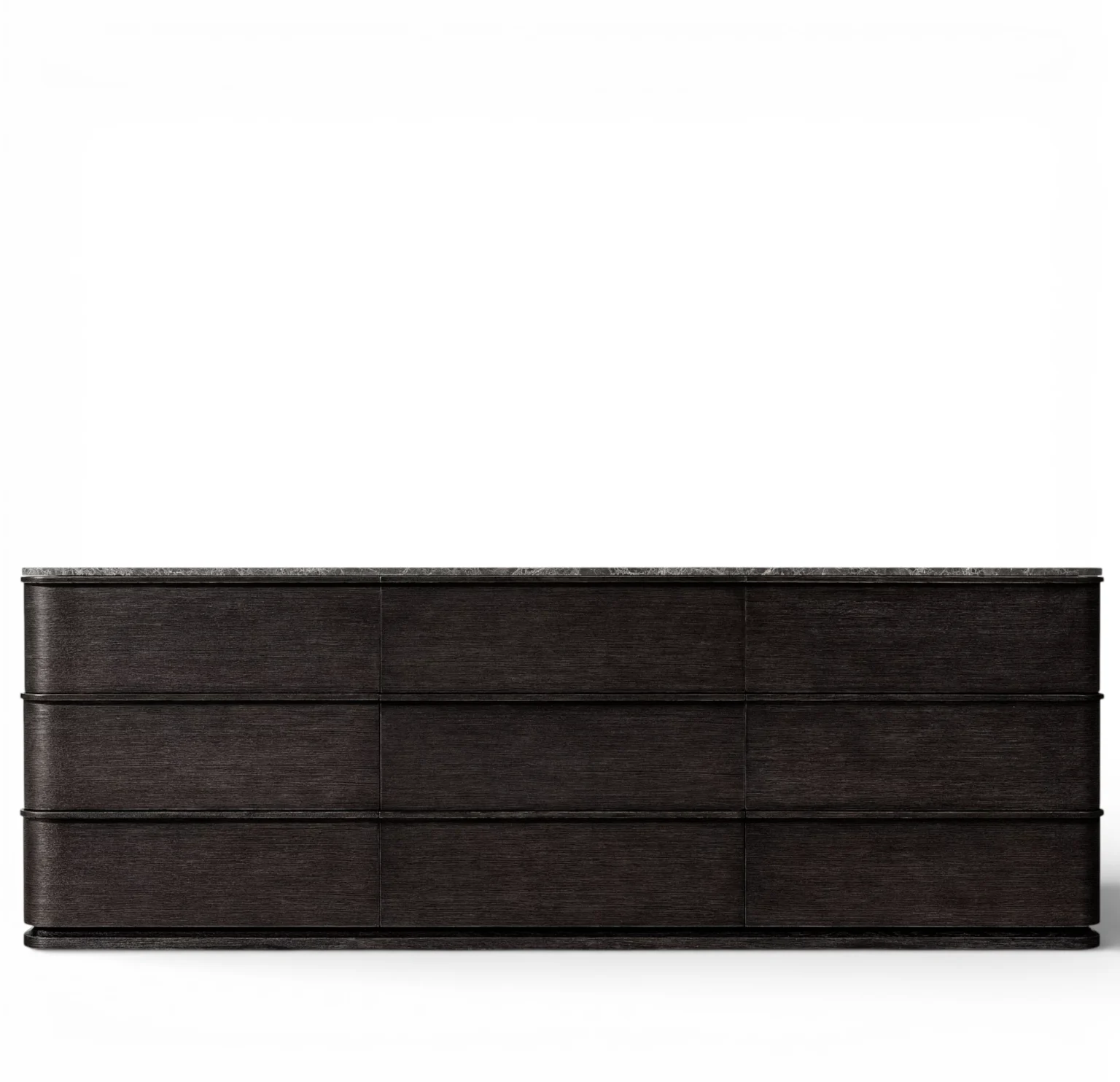 Épure Solid Wood 9-Drawer Dresser with Marble Top